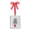 Christmas Tree Ornament Set 12 Iron Pieces Red White Green 5.5 inch by Melrose - 2 of 3