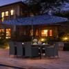 Tangkula Set Of 11 Patio Dining Set w/ 15ft Double-Sided Patio Umbrella (Base Included) - 3 of 4