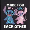 Men's - Lilo and Stitch - Made For Each Other Long Sleeve Graphic T-Shirt - 2 of 4