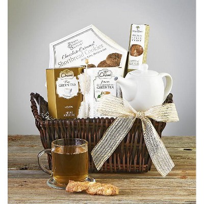 1-800-Baskets Me Time Relaxation Gift Basket with Stoneware Teapot
