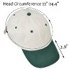 Tirrinia 100% Cotton Baseball Hat, Classic Adjustable Plain Hat, Polo Style Low Profile Dad's cap - 4 of 4