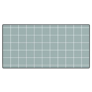 Cocoon Design Sage Green Retro Grid Pattern Desk Mat - 1 of 4