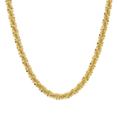 Steeltime The Singapore Chain Necklace. Color Options: Silver, Gold