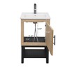 GDFStudio York Indoor/Outdoor Freestanding Magnesium Oxide Bathroom Vanity with Faucet and Ceramic Sink - 4 of 4