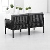 6-Piece Modular Outdoor Sofa Set with Cushions, Coffee Table & Removable Covers, Outdoor L-Shaped Sectional Sofa Set for Patio - 3 of 4