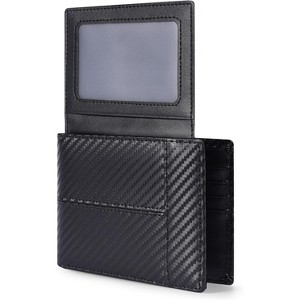 Paaaawaters Leather Wallet for Mens Genuine Leather RFID Blocking Bifold Wallets with 1 ID Window 15 Card Slots - 1 of 4