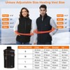Electric Heated Vest for Men Women, Lightweight Warming Heated Vest Rechargeable Smart Heating Vest, Black - 4 of 4