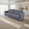 NicBex 82.67 Inch Linen Upholstered Couch 3-Seater Sofa with Wood Legs for Living Room,Office,Apartment - 2 of 4