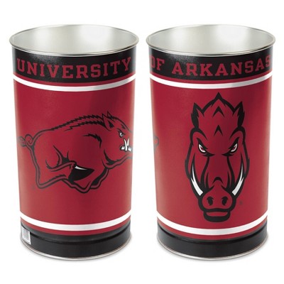 NCAA Arkansas Razorbacks Tin Trash Can