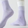 Anna-Kaci 3-Pair Soft Stretch Grip Socks Set with Cushioned Non-Slip Soles, Supportive Knit Texture and Everyday Comfort Essentials Pack - 2 of 3