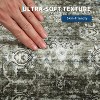 Non-Slip Non-Shedding Washable Rug - Low Pile Traditional Distressed Retro Carpet Soft Floral Print Mat for Dining Room Bathroom Kitchen - 4 of 4
