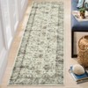 Washable Vintage Floral Living Room Rugs, Distressed Print Non Slip Bedroom Carpet, Retro Accent Large Dining Room Kitchen Rugs for Home Office - 2 of 4