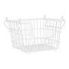 Metal Basket White Square Medium 11X11X8 - 2 of 4