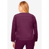 Jessica London Women's Plus Size Collarless Denim Jacket - 3 of 4