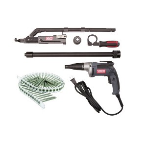 SENCO 10X0013N-08D300W-BNDL DURASPIN 6.5 Amp High Speed 3 in. Corded Screwdriver with Attachment Kit and 800-Pack 8-Gauge 3 in. #2 Square Exterior WX3 - 1 of 4