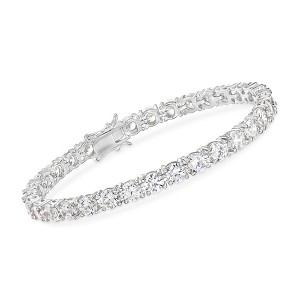 Ross-Simons 15.00 ct. t.w. CZ Tennis Bracelet in Sterling Silver - 1 of 4