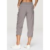 RBX Active Women's Cargo Style Capri Pants, Quick Drying Adjustable Leg Cropped Jogger Pant for Casual Wear, Hiking, Workouts - 2 of 4