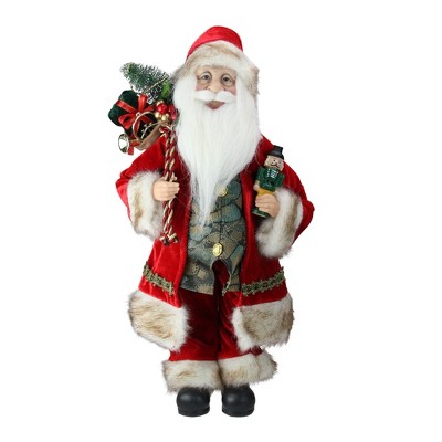 Northlight 18" Red and White Standing Santa Claus Christmas Figure