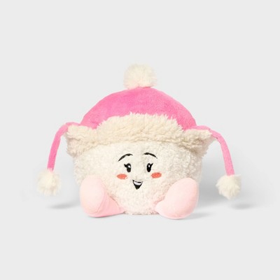 6" Snowball with Pink Hat Stuffed Plush - Gigglescape™: Polyester, Character Theme, 1 Year+, 0.2 lbs