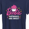 Women's - Barbie - Birthdays Are Sweet Short Sleeve Graphic T-Shirt - 2 of 4