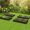 Tangkula Raised Garden Bed 8 x 4 x 1 ft Metal Planter Box with Middle Reinforced Bracket Rectangular Raised Garden Box - 3 of 4