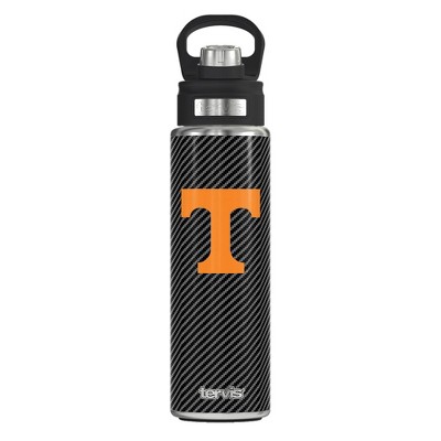 NCAA Tennessee Volunteers Carbon Fiber Wide Mouth Water Bottle - 24oz