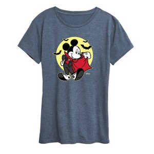 Women's - Disney - Vampire Mickey Short Sleeve Graphic T-Shirt - 1 of 4
