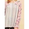 Women's Mixed Print Blouse - entro - 4 of 4