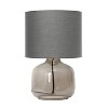 Glass Table Lamp with Fabric Shade - Simple Designs - 4 of 4