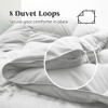 Peace Nest Ultra Soft Noiseless Down Comforter, Natural All Season Duvet Insert - 3 of 4