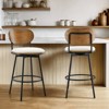 Spruce&Spring Swivel Counter Height Bar Stool with Metal Fame - 2 of 4