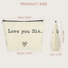 Unique Bargains Women's Birthday Makeup Bag Beige 1 Pc - 4 of 4