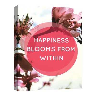 14" x 11" Happiness Blooms Decorative Wall Art - PTM Images