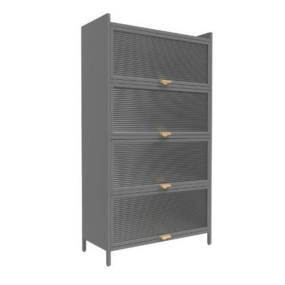 Modern Sideboard Decorative Storage Cabinet, Multi-Level Flip Door Cabinet, CENGHU Buffet Cabinet, for Living Room, Kitchen, Bedroom, Hallway