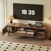 KIGFTSOD Wood Fashionable TV Stand for 75" TVs – TV Cabinet with Soft-Closing & Drop-Down Doors, Modern Consoles for Living Room, Bedroom - 2 of 4