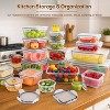 50-PCS Thick Airtight Food Storage Containers with Lids, Microwave & Fridge Safe - 4 of 4