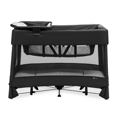 4moms breeze plus playard | Easy, One-Handed Setup | with Removable Bassinet & Flip Changer | Black - image 1 of 4