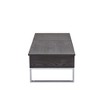 47.5" Chrome Coffee Table with Lift-Top & Hidden Storage Compartments ¨C Modern Metal Sled Base - 3 of 4