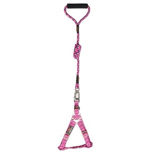 Dog Helios 'Surfside' Adjustable Dog Harness and Leash Pink - 1 of 1