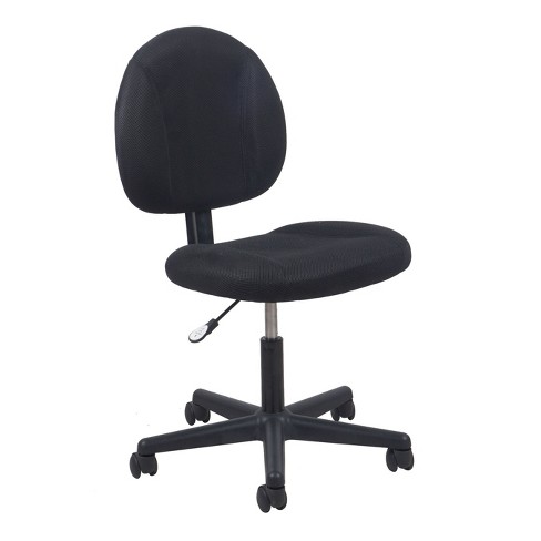 Basic Upholstered Adjustable Office Chair With Wheels Black - Ofm : Target