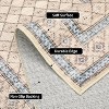 Acekool Machine Washable Area Rug, Geometric Low Pile Non Slip Soft Carpet for Living Room, Bedroom, Farmhouse - 3 of 4