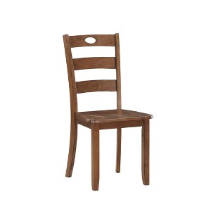 New Classic Furniture, Salem Dining Chair (2 Per Carton)-Tobacco - 1 of 4