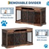 63'' Extra Large Double Dog Crate with Removable Divider, Heavy Duty Dog Kennel Furniture with 2 Drawers, Indoor Decorative Pet Cage TV Stand - 4 of 4