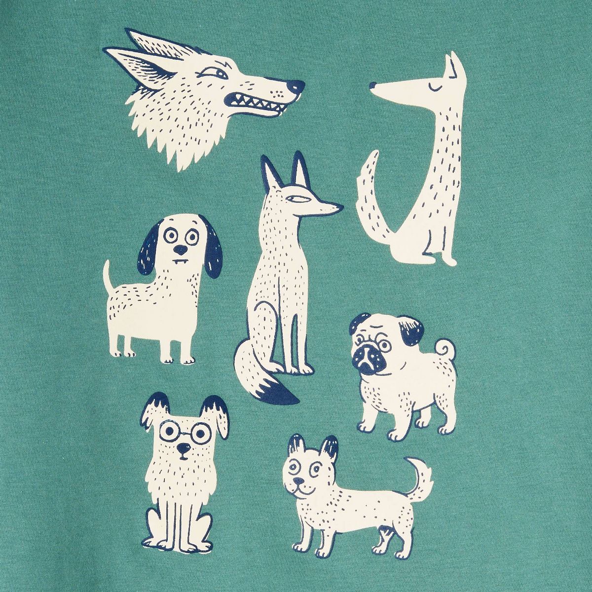 Boys' Short Sleeve 100% Cotton Dog Classic Fit Graphic T-Shirt - Cat & Jack™ Turquoise Green - thumbnail 3