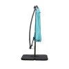 WestinTrends 10 Ft Outdoor Patio Solar LED Cantilever Umbrella with Base Weights - 2 of 3
