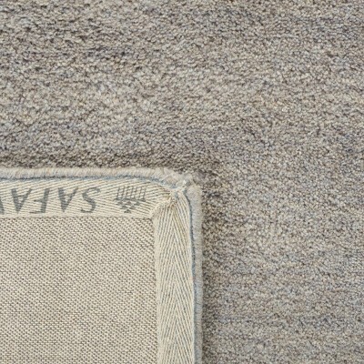 Hand-Loomed Gray Wool Rectangular Accent Rug 36" x 5"