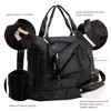 Generic Large Travel Bag - Foldable & Expandable Carry On Bag With Shoe Compartment, - 4 of 4