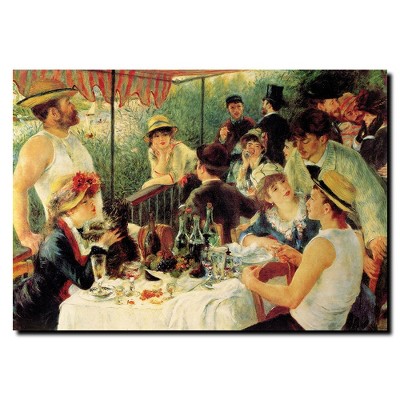 Trademark Fine Art -Pierre Renoir, 'Luncheon of the Boating Party' Canvas Art