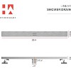 Linear Shower Drain – Stainless Steel, Modern Design, Easy Install, Hair Strainer Included - 4 of 4