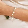 Gold Pearl Bracelets for Women - Dainty 14K Gold Plated Pearls Bracelet Trendy Beaded Chain Jewelry Gifts for Women - 2 of 4